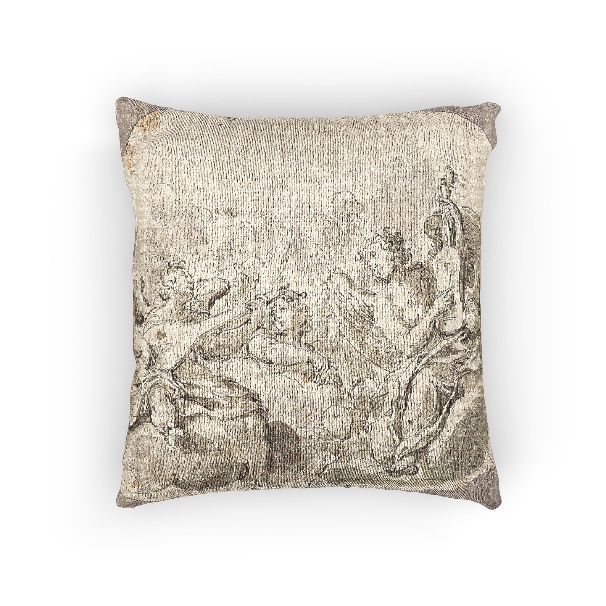 Giovanni Battista Tiepolo - Musician Angels | Woven Pillow