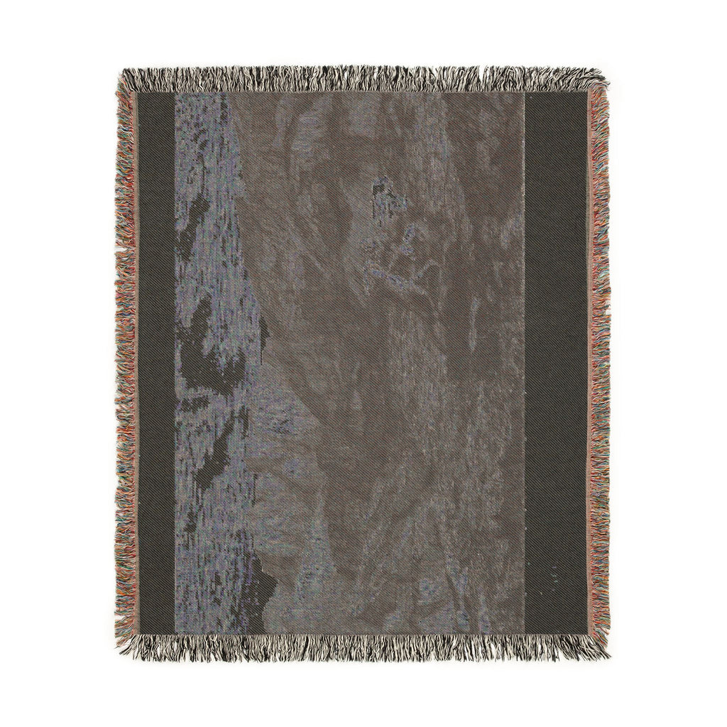 Odilon Redon - Fear | Woven Tapestry Blanket