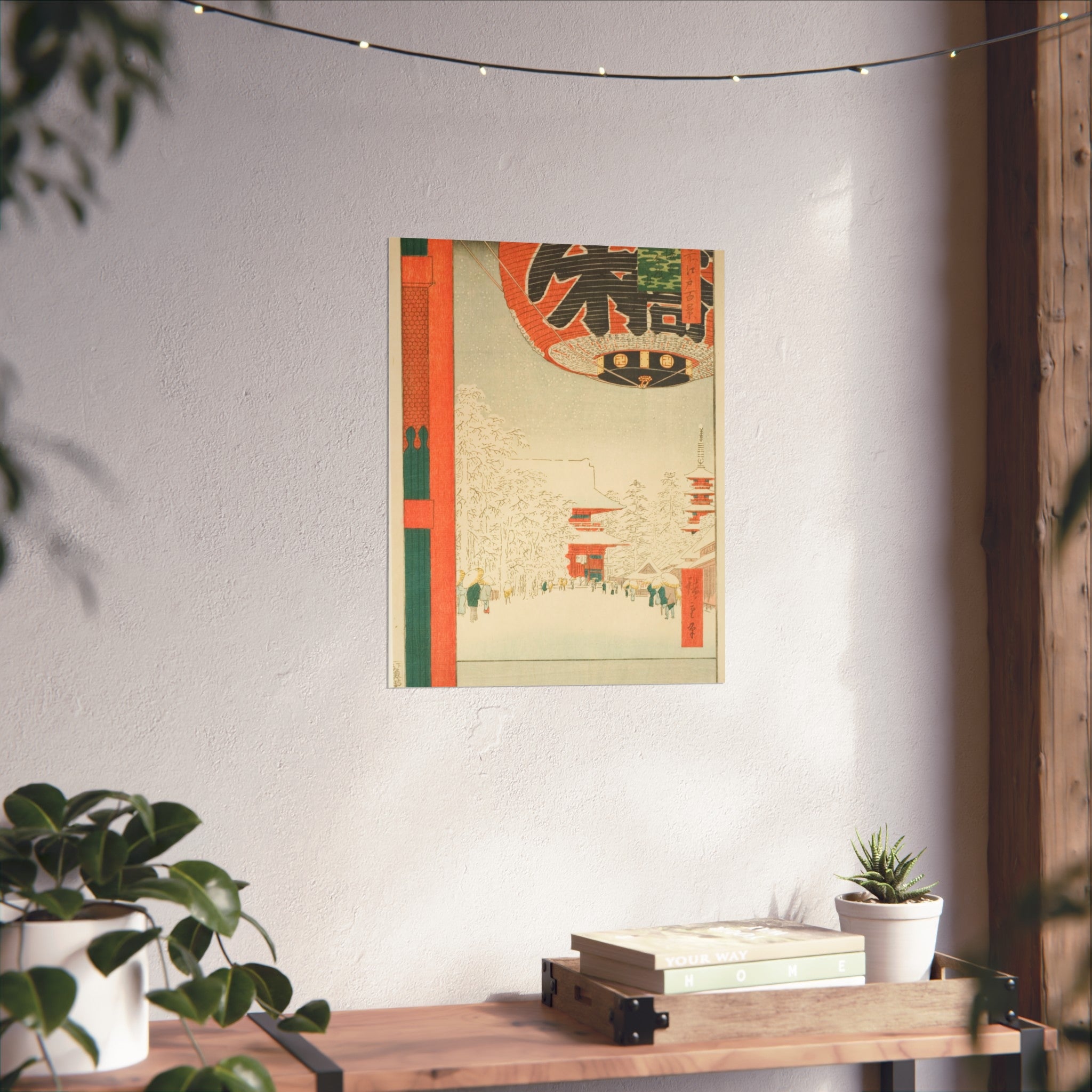 Utagawa Hiroshige - Kinryuzan Temple at Asakusa (Snow) | Fine Art Poster