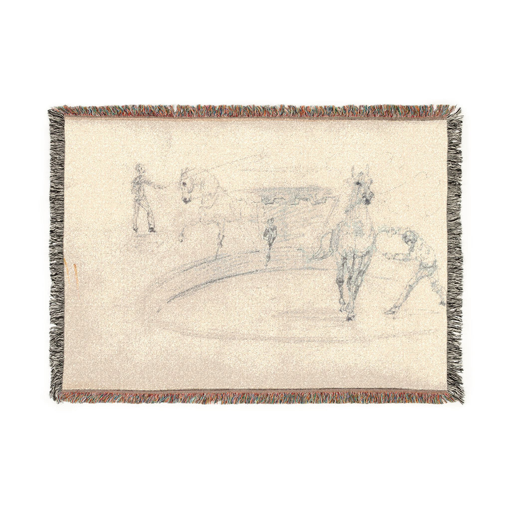 Henri de Toulouse-Lautrec - Sketchbook, 1880 | Woven Tapestry Blanket
