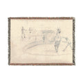 Henri de Toulouse-Lautrec - Sketchbook, 1880 | Woven Tapestry Blanket