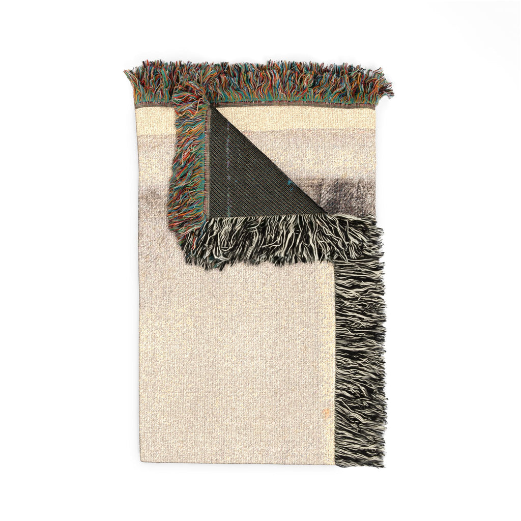 Rembrandt van Rijn - Landscape with a Cow Drinking | Woven Tapestry Blanket
