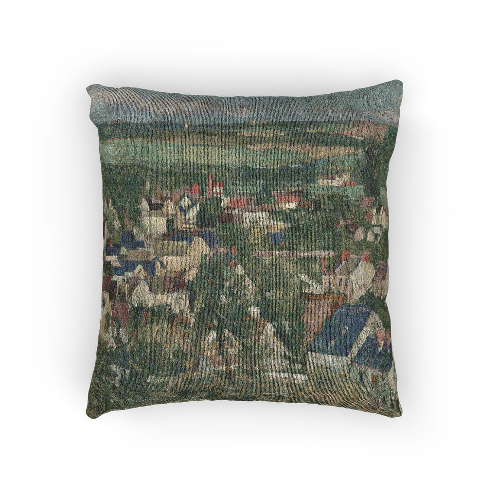 Paul Cezanne - Auvers, Panoramic View | Woven Pillow