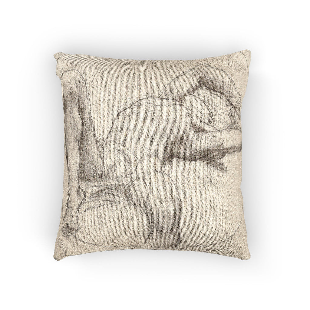John Singer Sargent - Bound Man (recto); Sketch of Bound Man (verso) | Woven Pillow