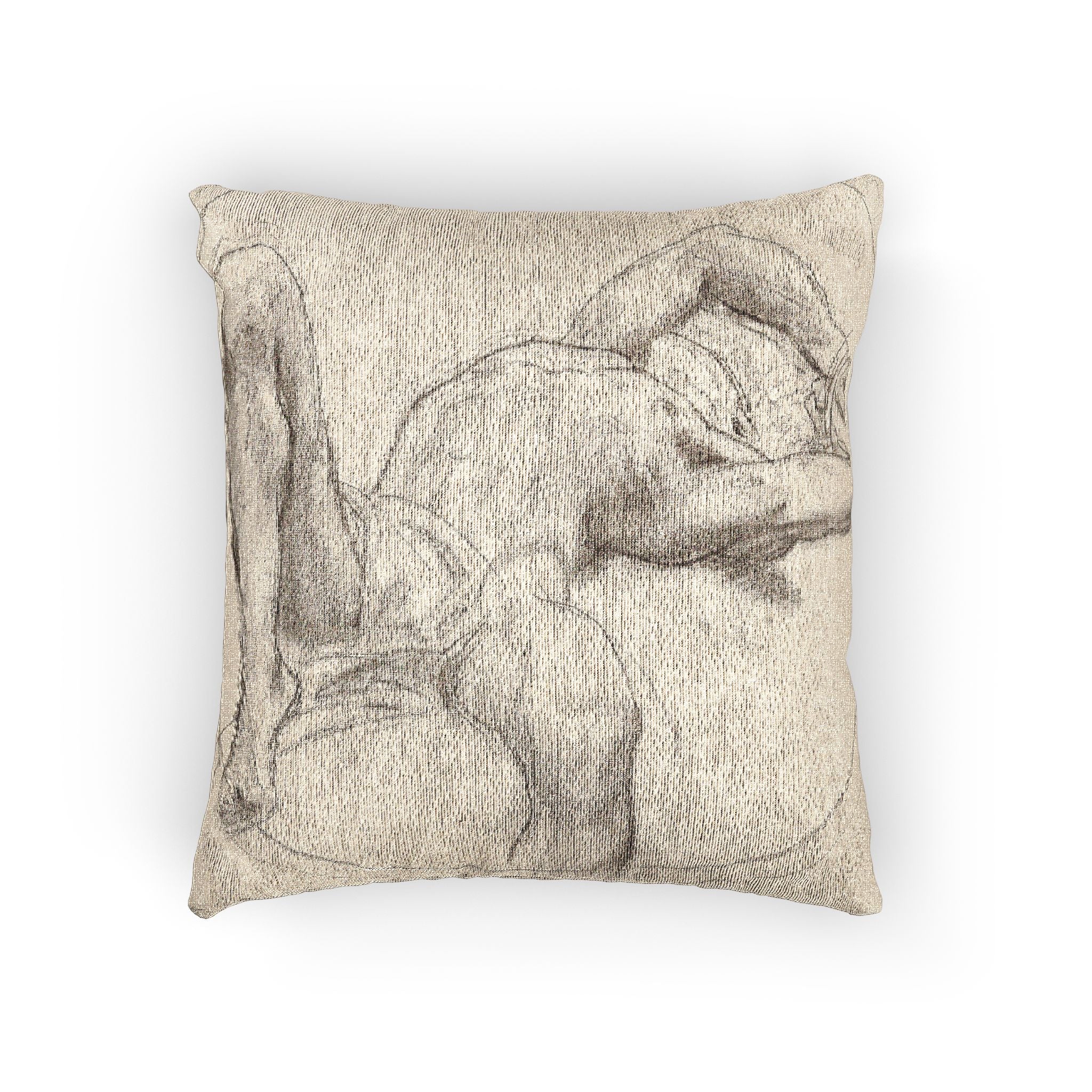 John Singer Sargent - Bound Man (recto); Sketch of Bound Man (verso) | Woven Pillow