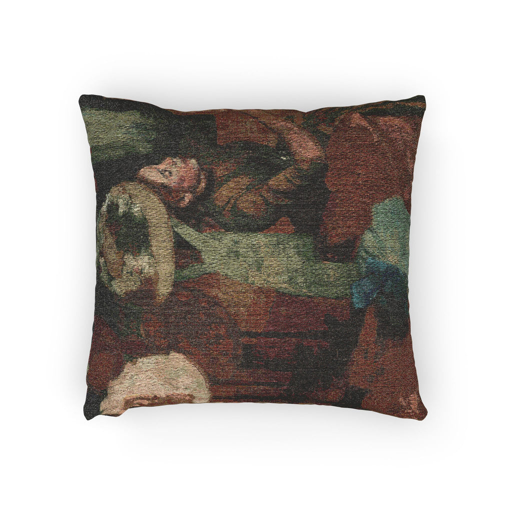Hilaire Germain Edgar Degas - The Millinery Shop | Woven Pillow