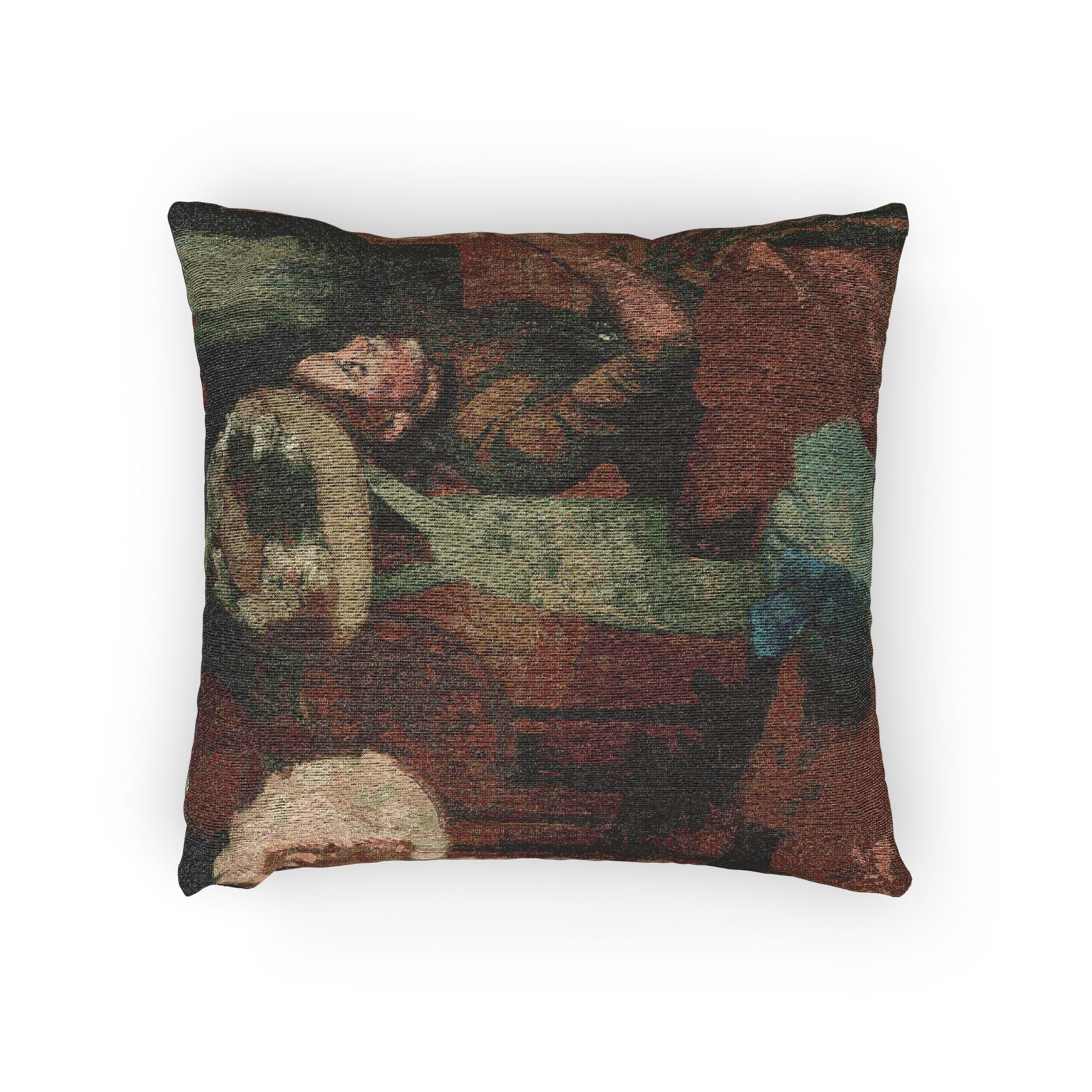Hilaire Germain Edgar Degas - The Millinery Shop | Woven Pillow