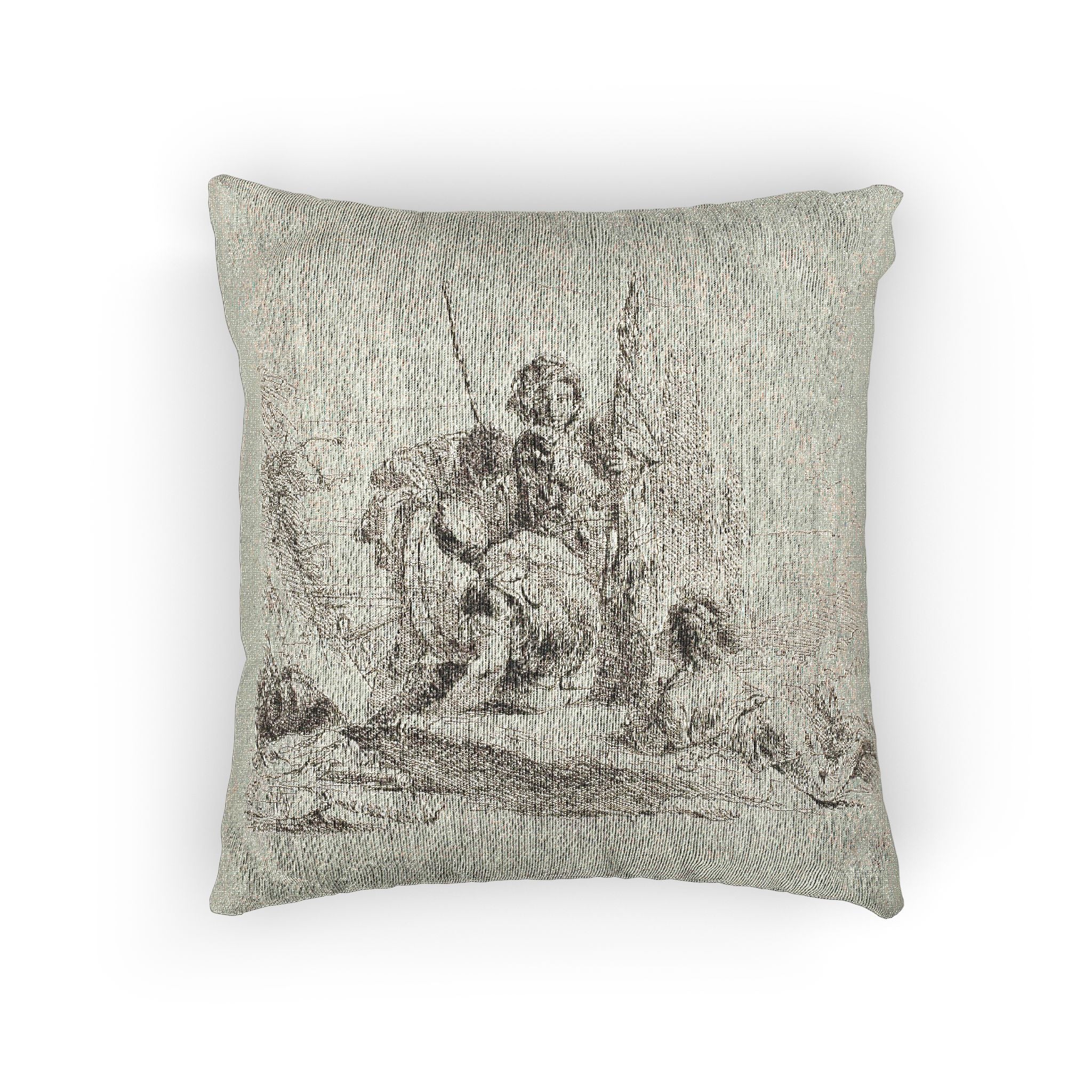 Giovanni Battista Tiepolo - Three Soldiers and a Boy, from Capricci | Woven Pillow