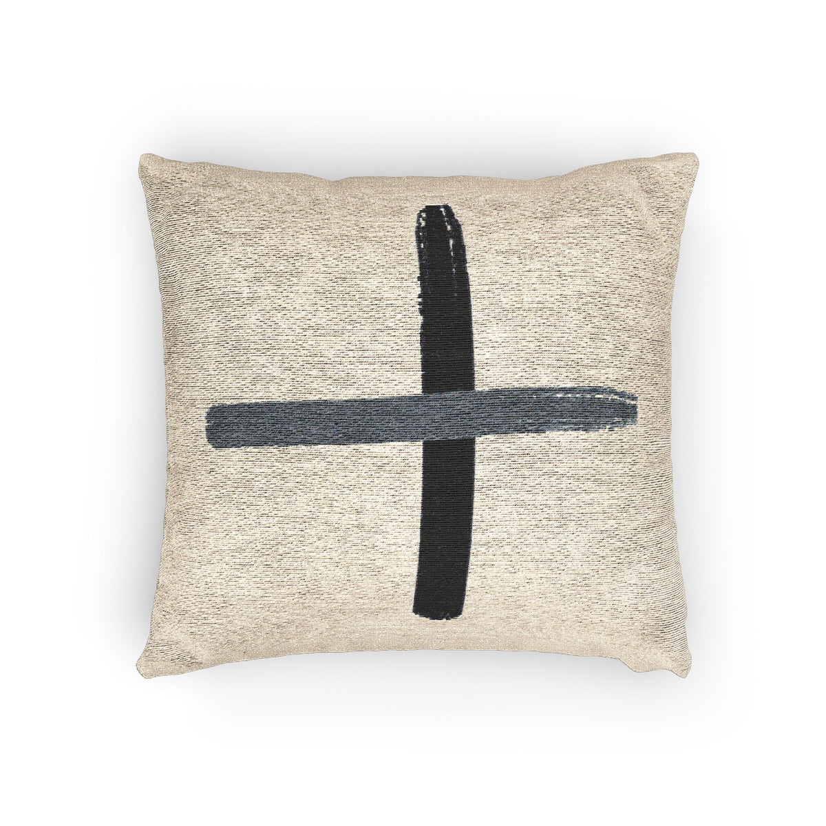 Inkwell Crossed Strokes Woven Pillow