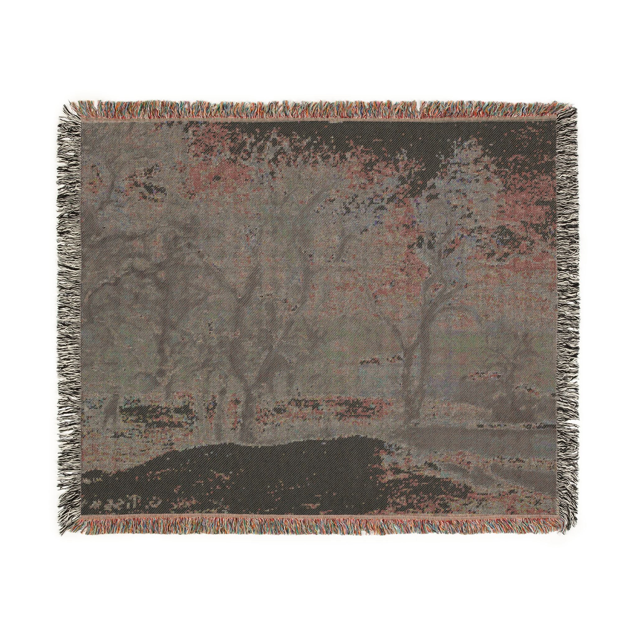 Camille Pissarro - Snow at Louveciennes | Woven Tapestry Blanket
