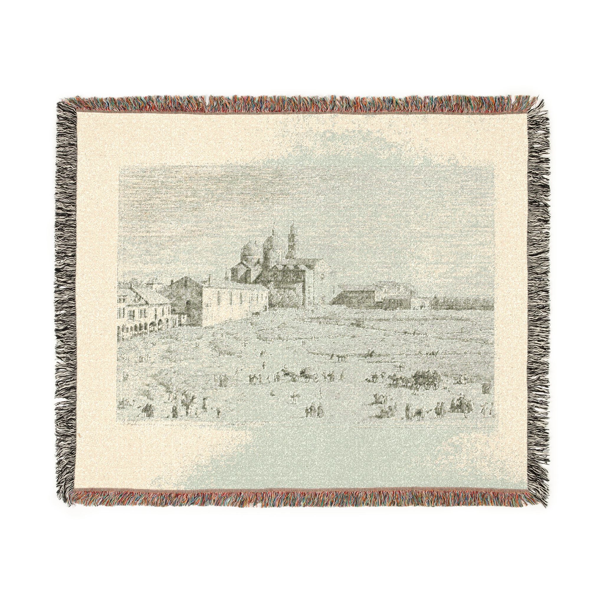 Canaletto - S. Giustina in prà della Vale, from Vedute | Woven Tapestry Blanket