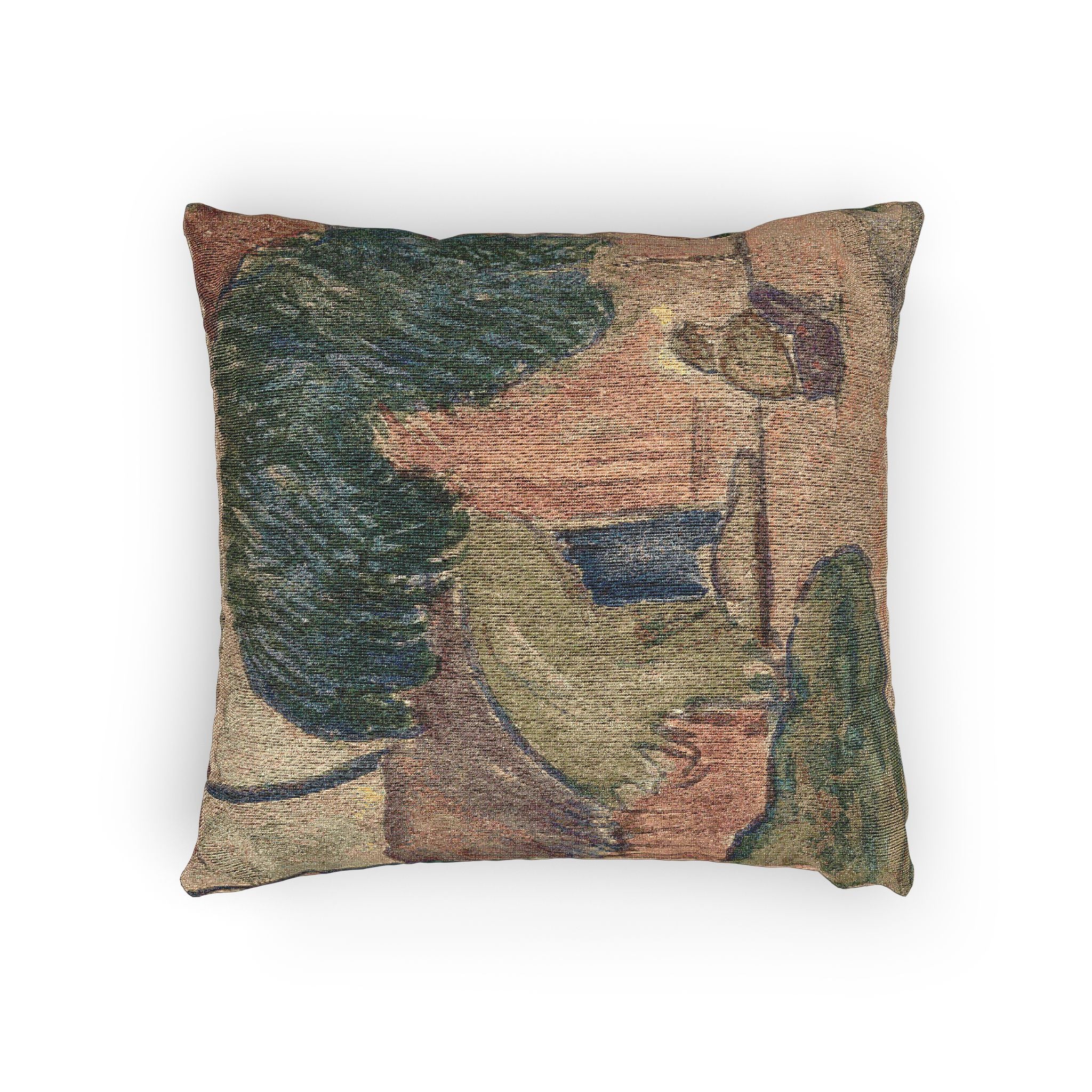 Paul Gauguin - Tahitian Hut | Woven Pillow