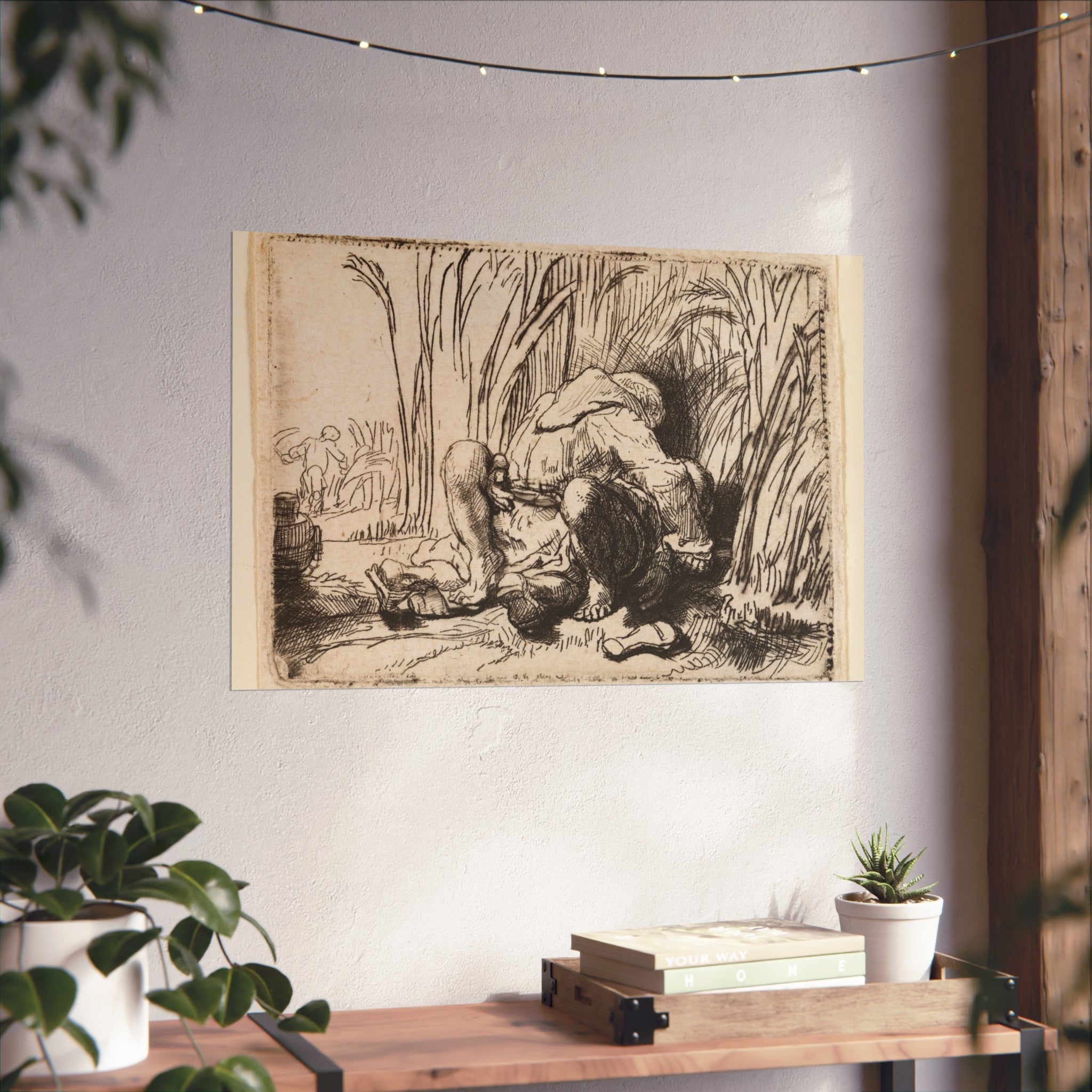 Rembrandt van Rijn - The Monk in the Cornfield | Fine Art Poster