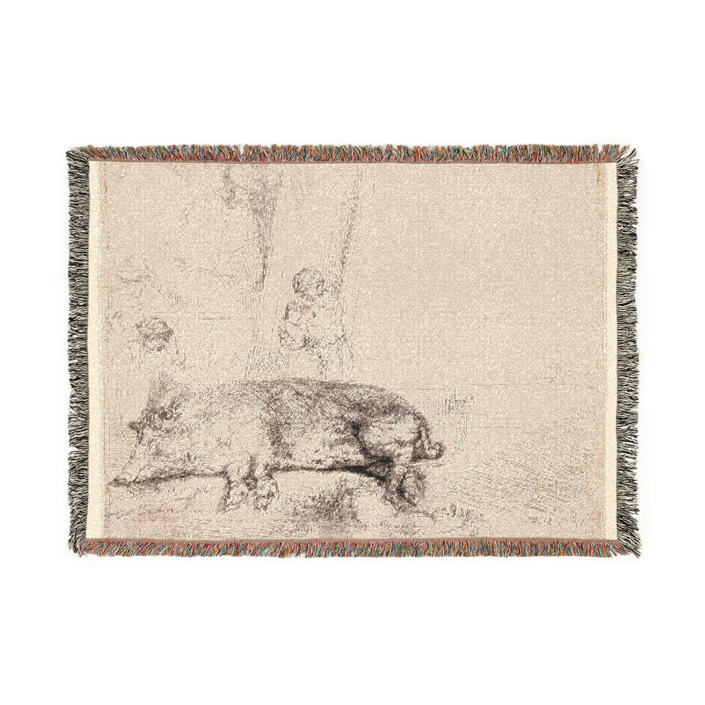 Rembrandt van Rijn - The Hog | Woven Tapestry Blanket