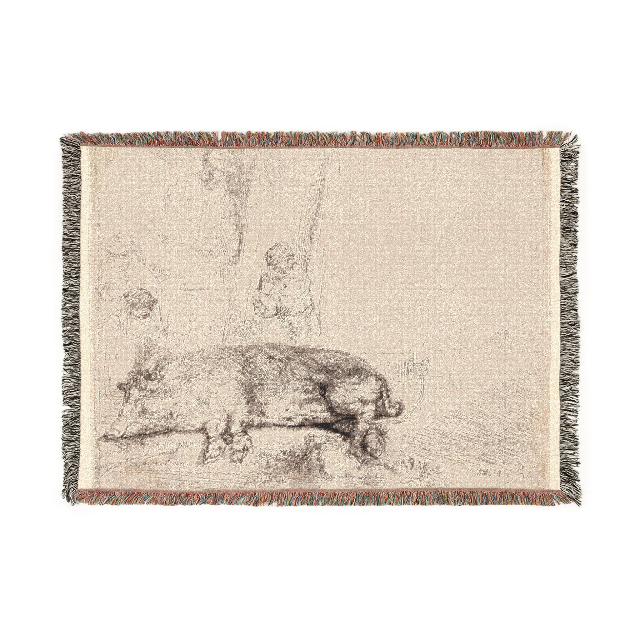 Rembrandt van Rijn - The Hog | Woven Tapestry Blanket