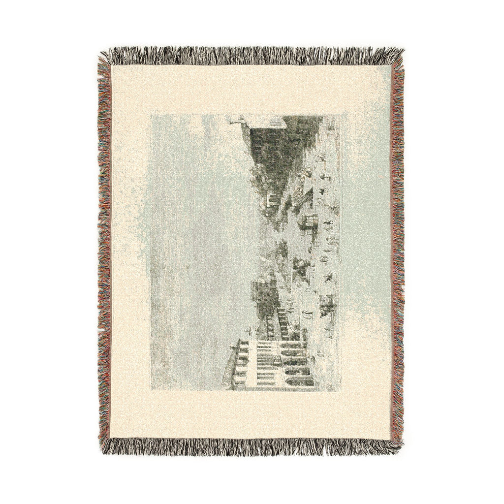Canaletto - Mestre, from Vedute | Woven Tapestry Blanket