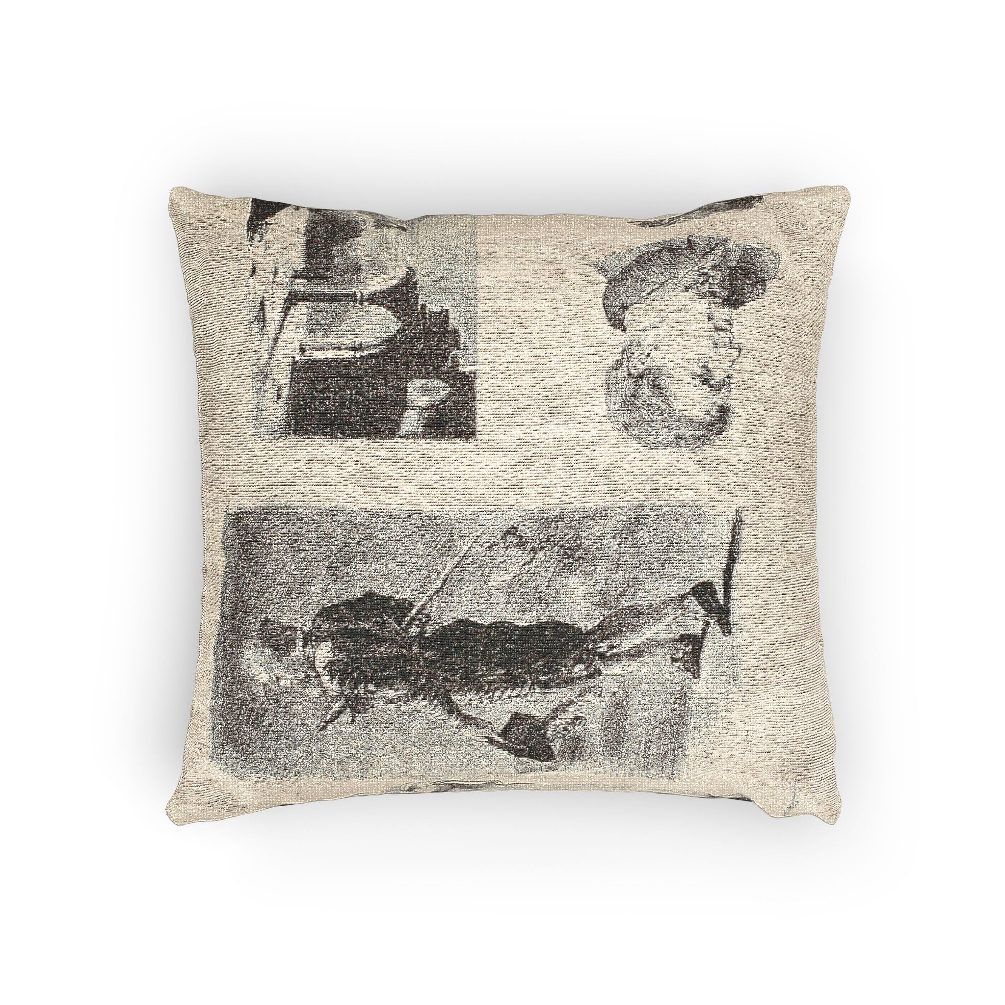 Eugène Delacroix - Sheet of Sketches | Woven Pillow