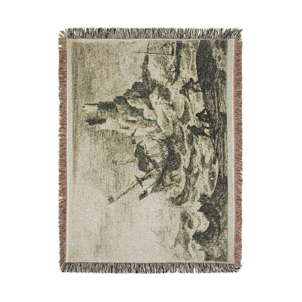 Claude Lorrain - The Shipwreck | Woven Tapestry Blanket