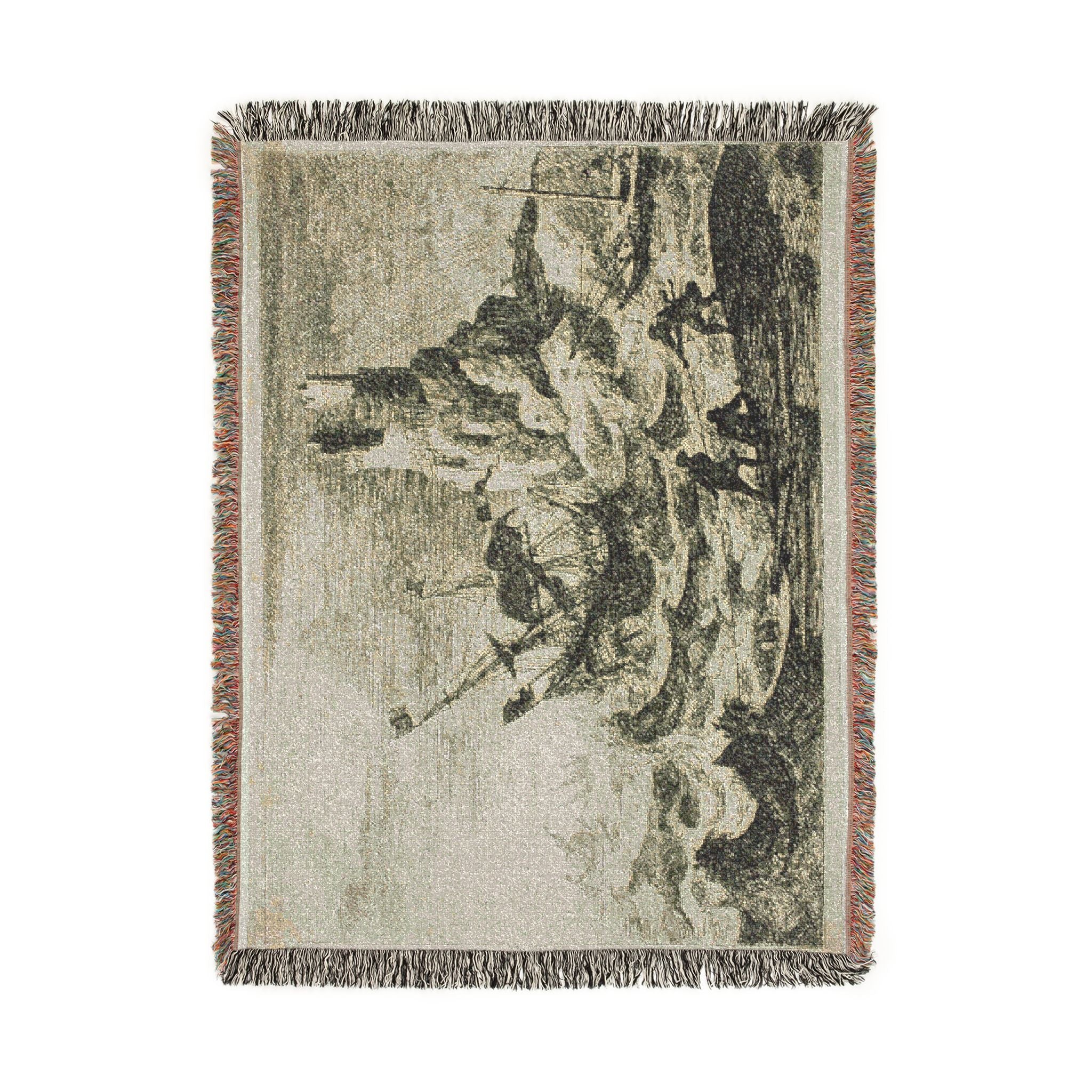 Claude Lorrain - The Shipwreck | Woven Tapestry Blanket
