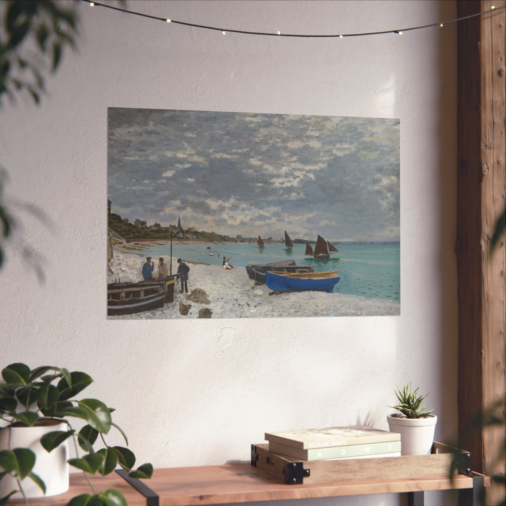 Claude Monet - The Beach at Sainte-Adresse | Fine Art Poster