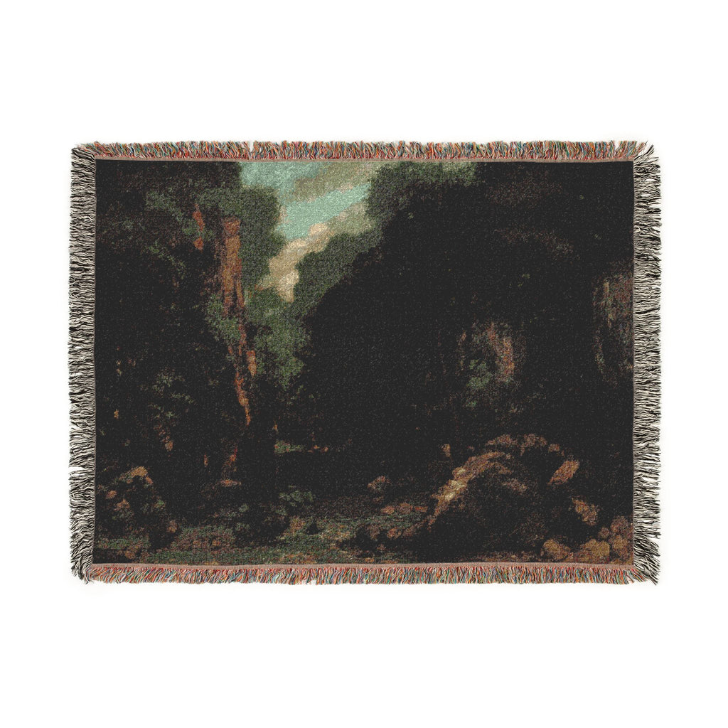 Gustave Courbet - The Valley of Les Puits-Noir | Woven Tapestry Blanket