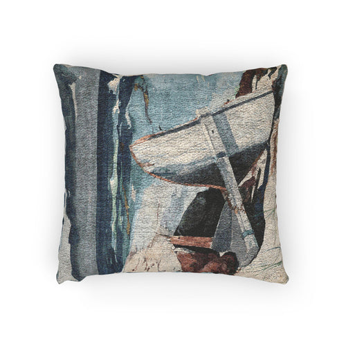 After the Hurricane, Bahamas Winslow Homer Woven Pillow
