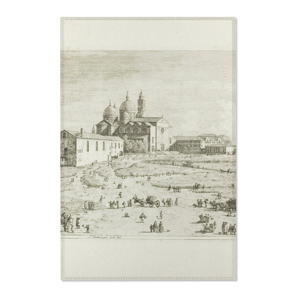 Canaletto - S. Giustina in prà della Vale, from Vedute | Area Rug