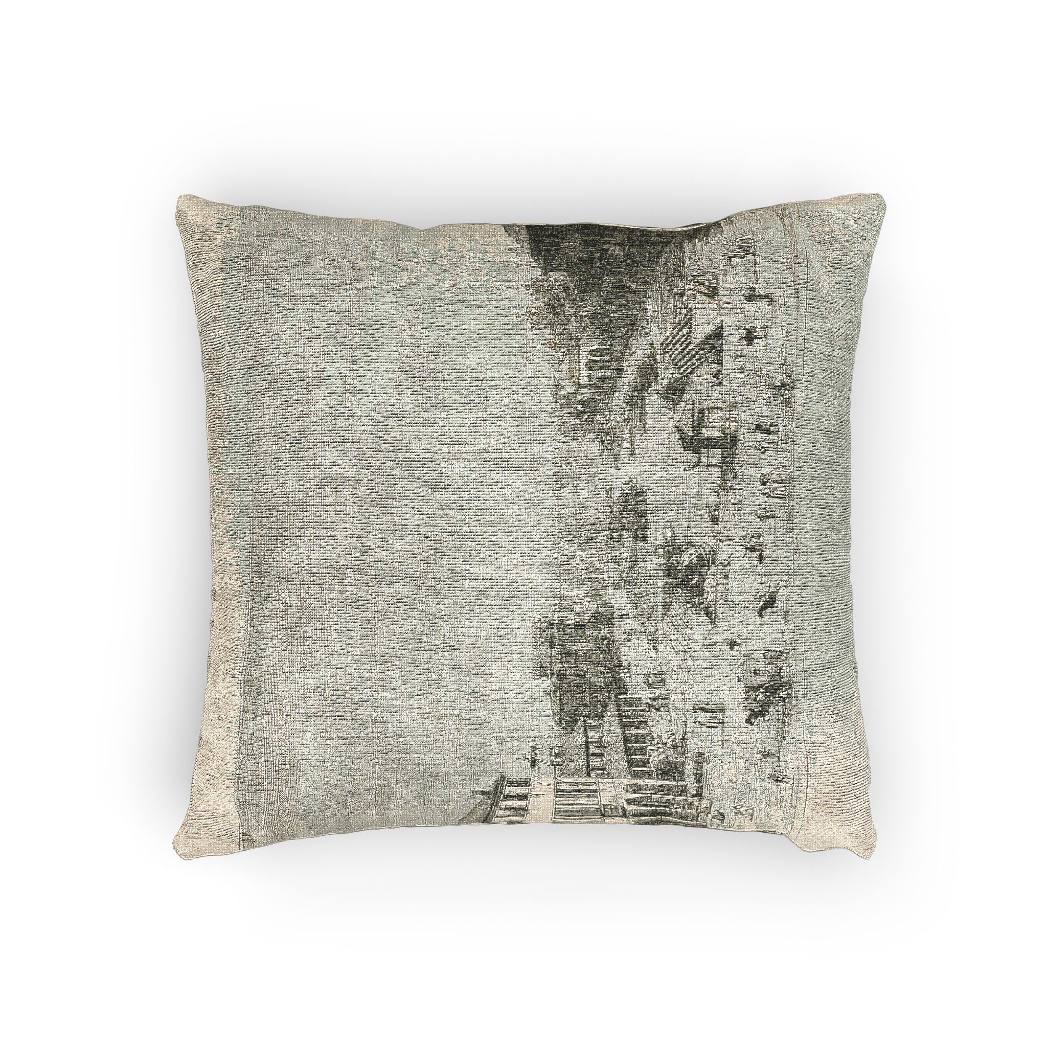 Canaletto - Mestre, from Vedute | Woven Pillow