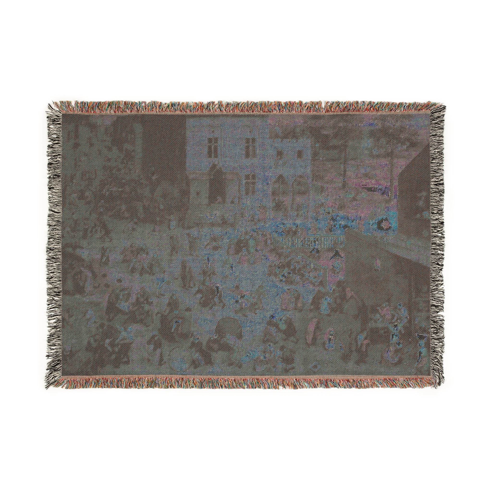 Pieter Bruegel the Elder - Children’s Games - Google Art Project | Woven Tapestry Blanket