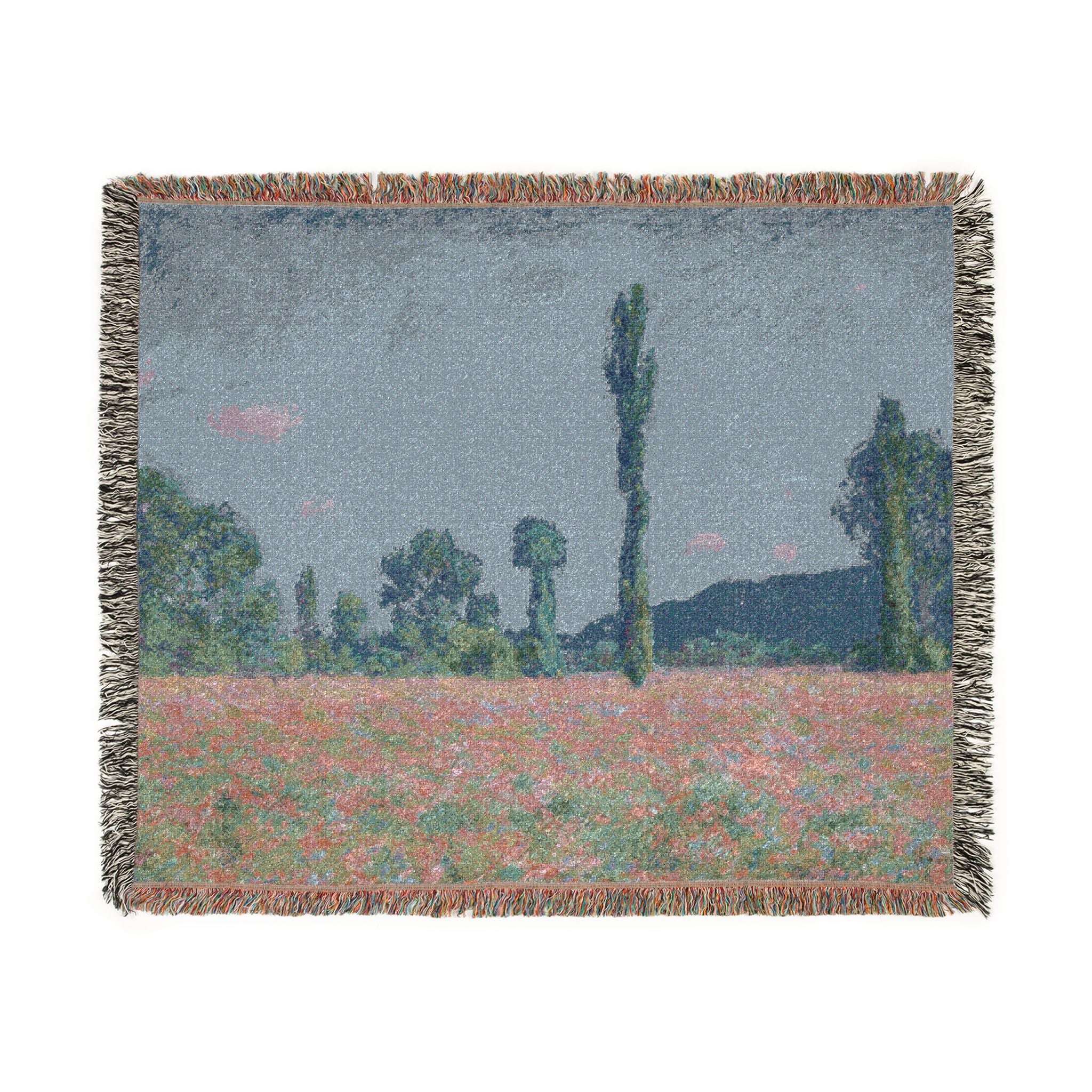 Claude Monet - Poppy Field (Giverny) | Woven Tapestry Blanket