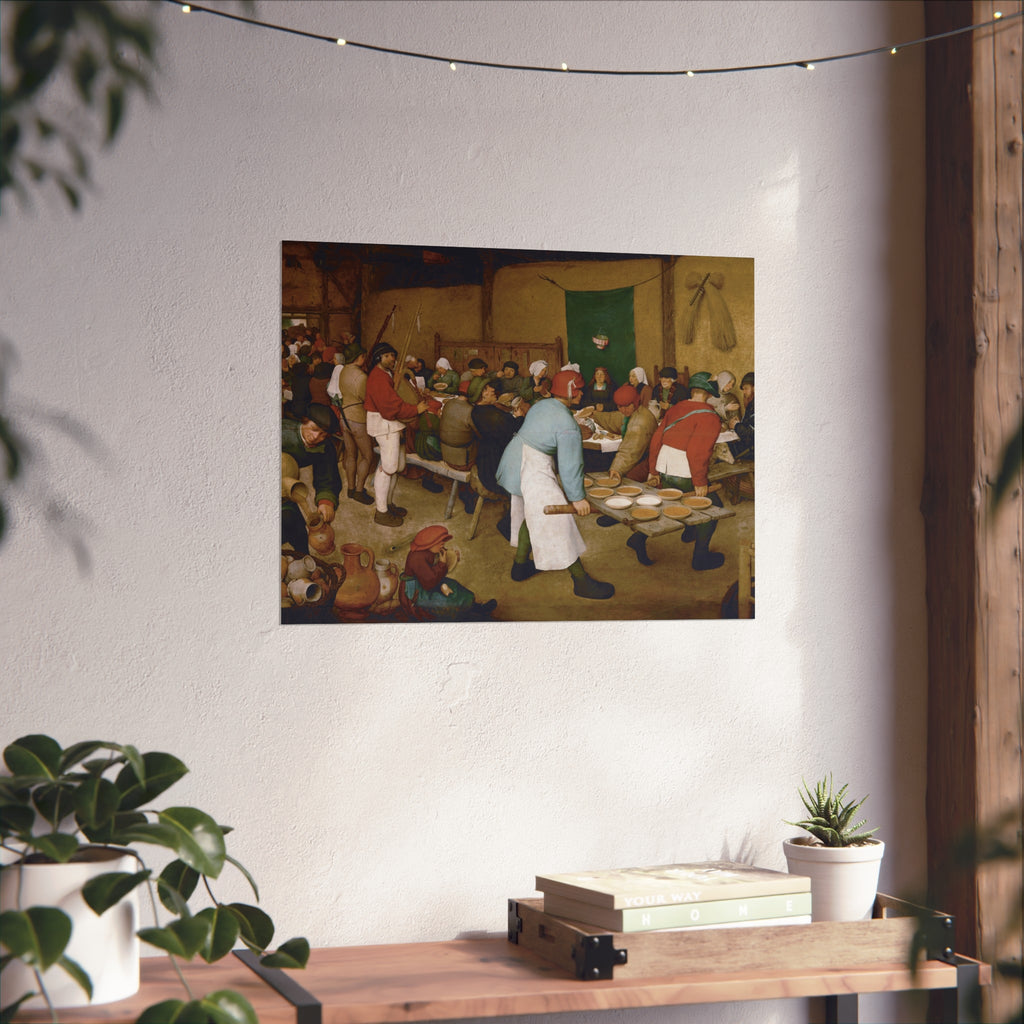 Pieter Bruegel the Elder - Peasant Wedding - Google Art Project 2 | Fine Art Poster