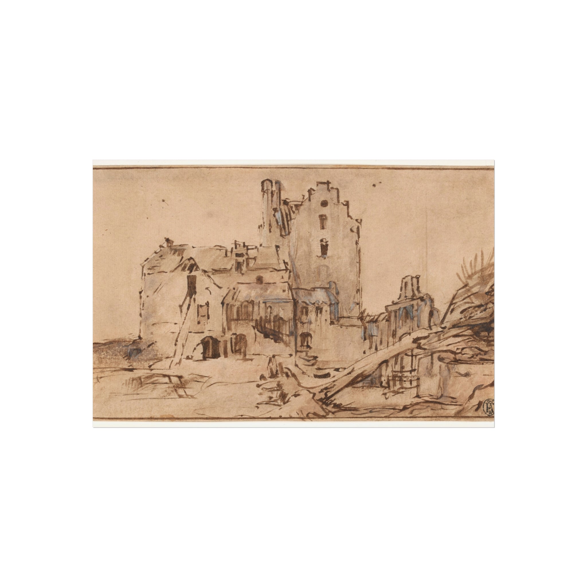 Rembrandt van Rijn - Kostverloren Castle in Decay | Fine Art Poster