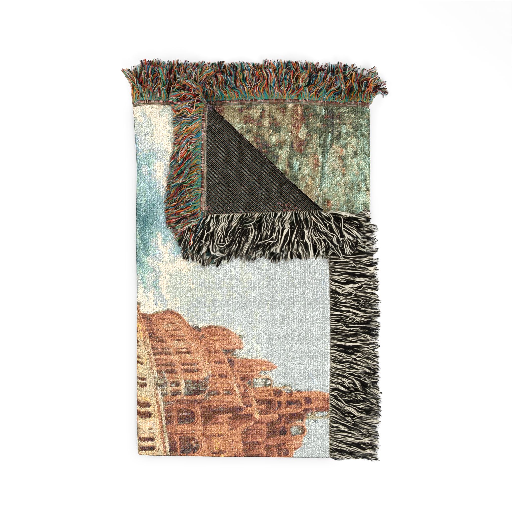 Pieter Bruegel the Elder - The Tower of Babel (Rotterdam) - Google Art Project - edited | Woven Tapestry Blanket