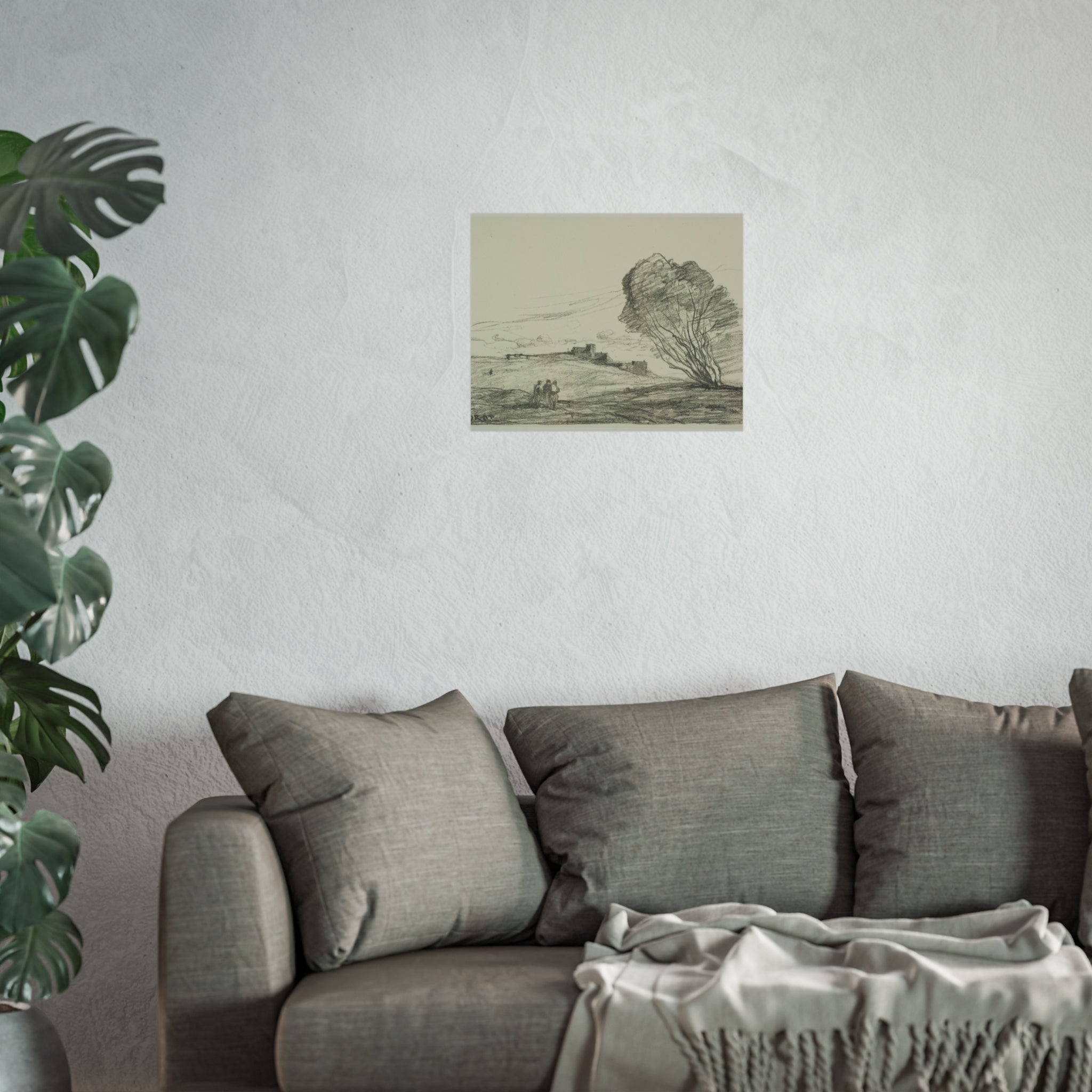 Jean Baptiste Camille Corot - The Isolated Fort | Fine Art Poster