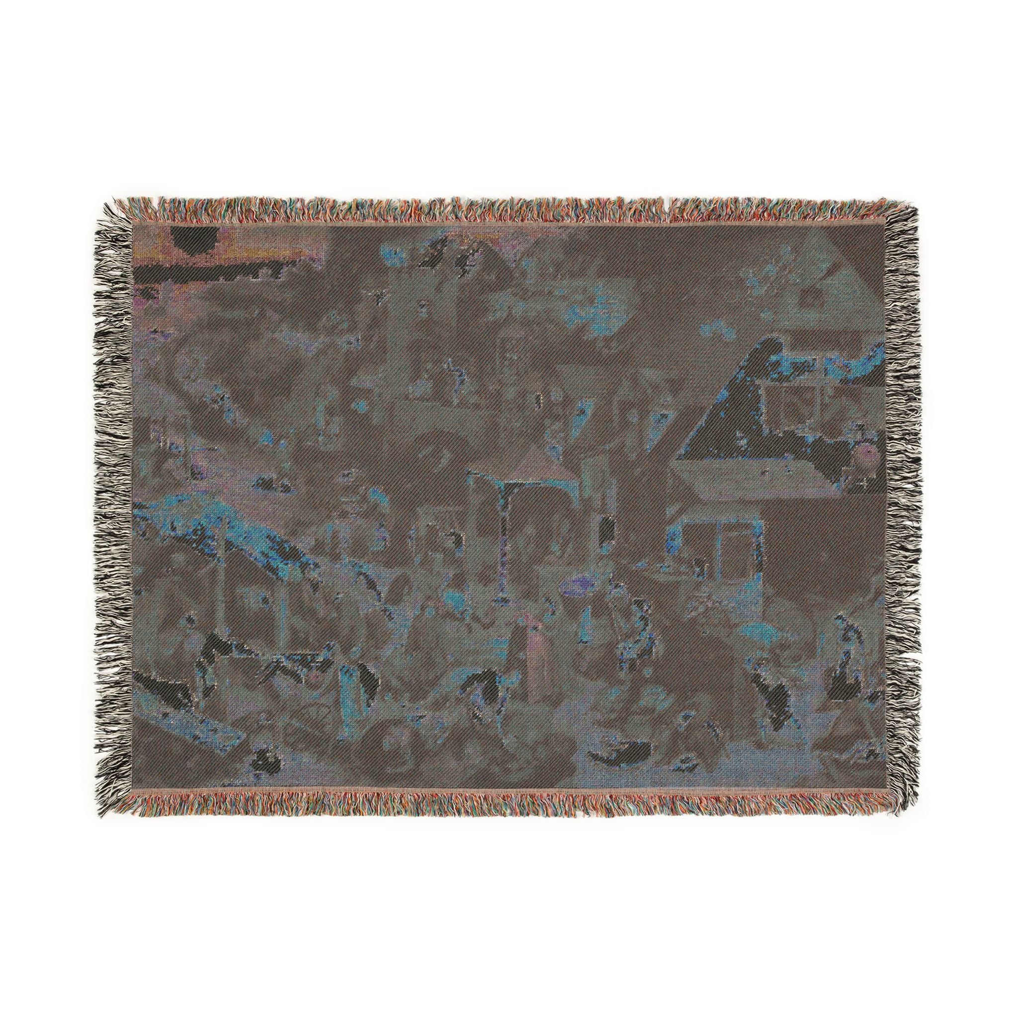 Pieter Brueghel the Elder - The Dutch Proverbs - Google Art Project | Woven Tapestry Blanket