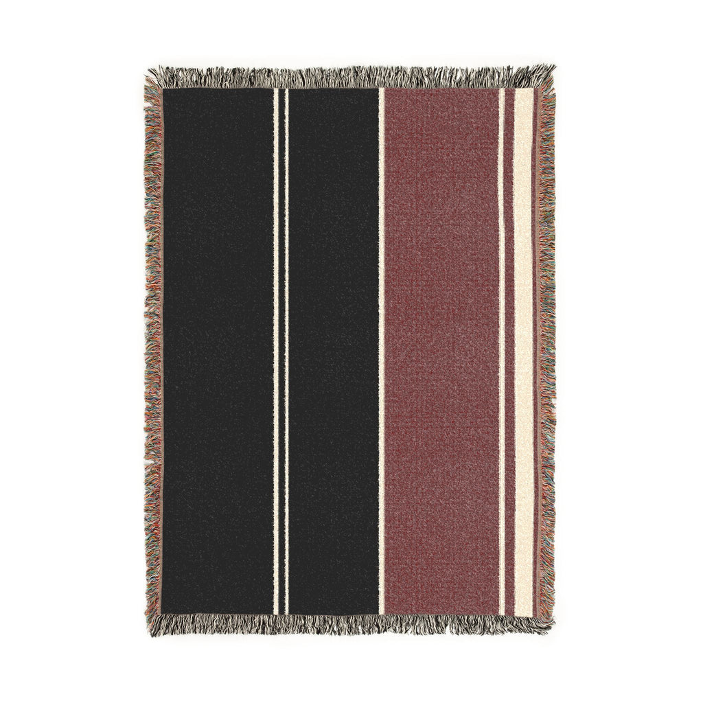 Orchard Throw — Ink · Fig · Warm White