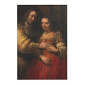 Rembrandt Harmensz. van Rijn - Portret van een paar als oudtestamentische figuren, genaamd 'Het Joodse bruidje' - Google | Area Rug