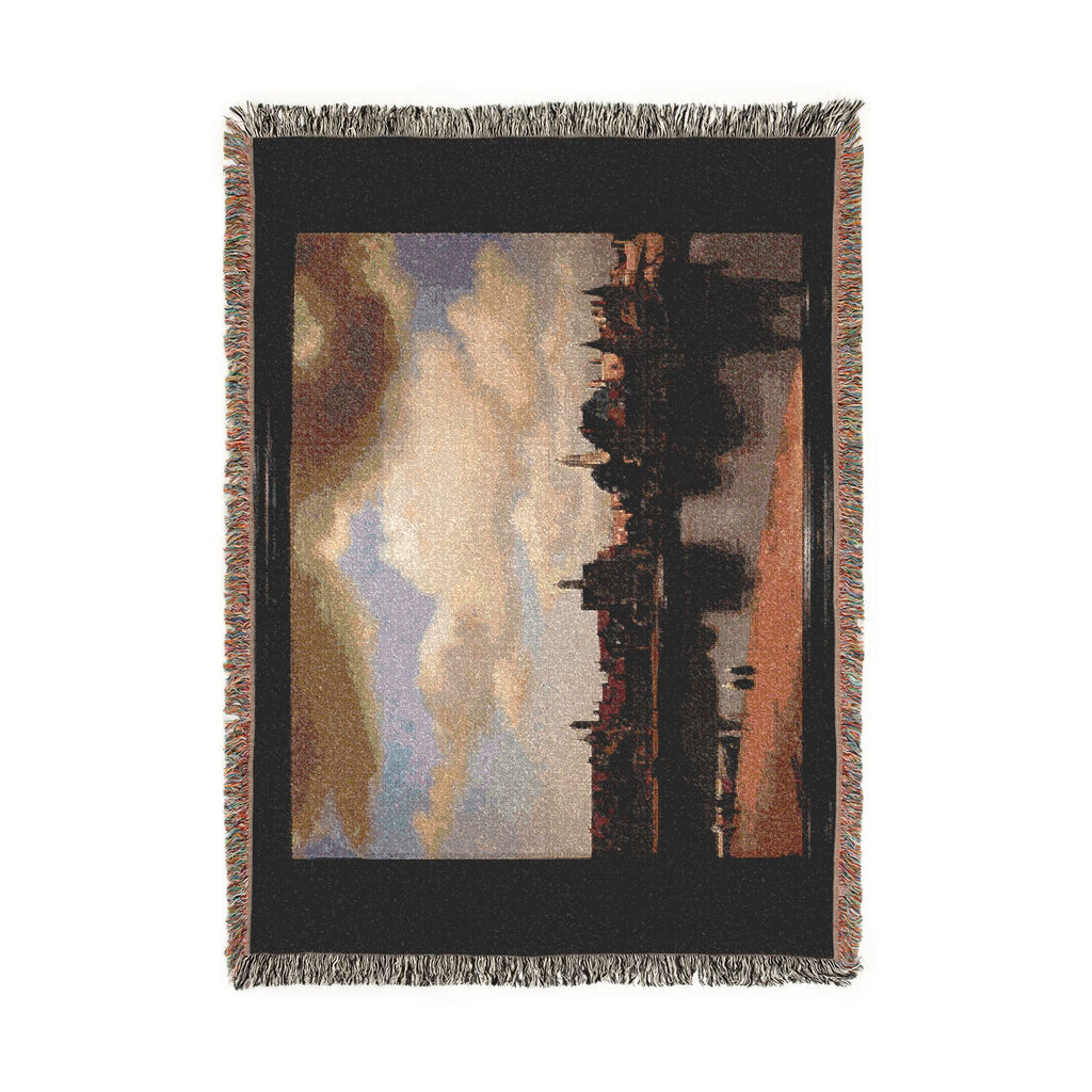 Johannes vermeer, veduta di delft, 1660-61 ca. 01 | Woven Tapestry Blanket