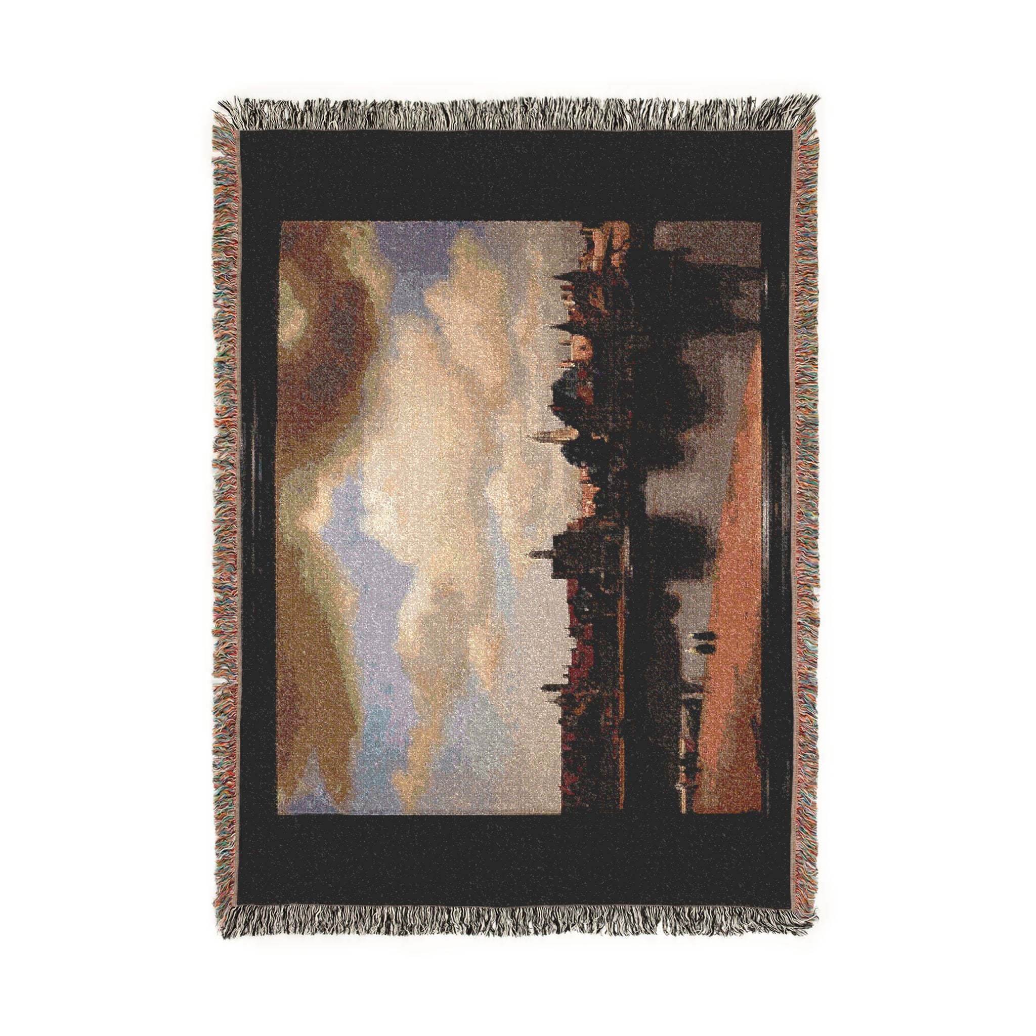 Johannes vermeer, veduta di delft, 1660-61 ca. 01 | Woven Tapestry Blanket