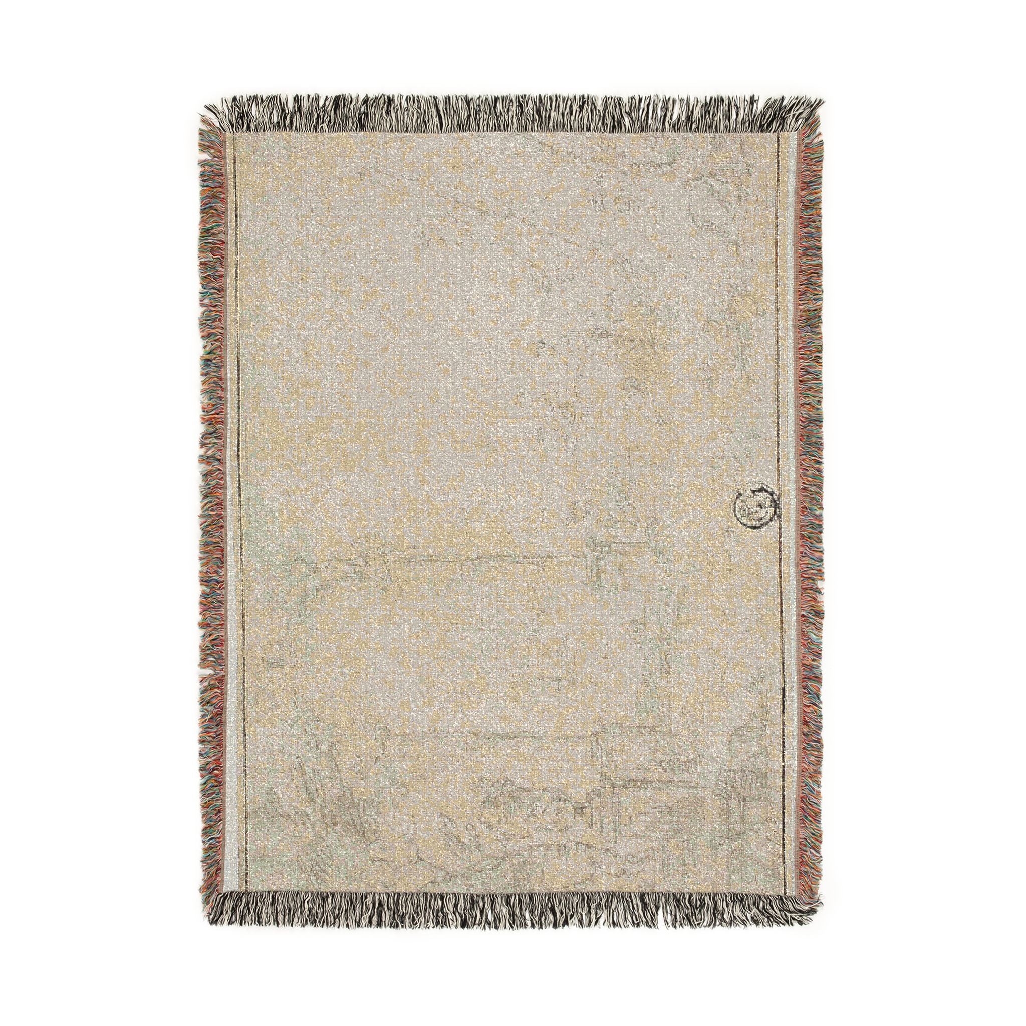 Style of Francesco Guardi - Ruins in a Park, Two Figures | Woven Tapestry Blanket