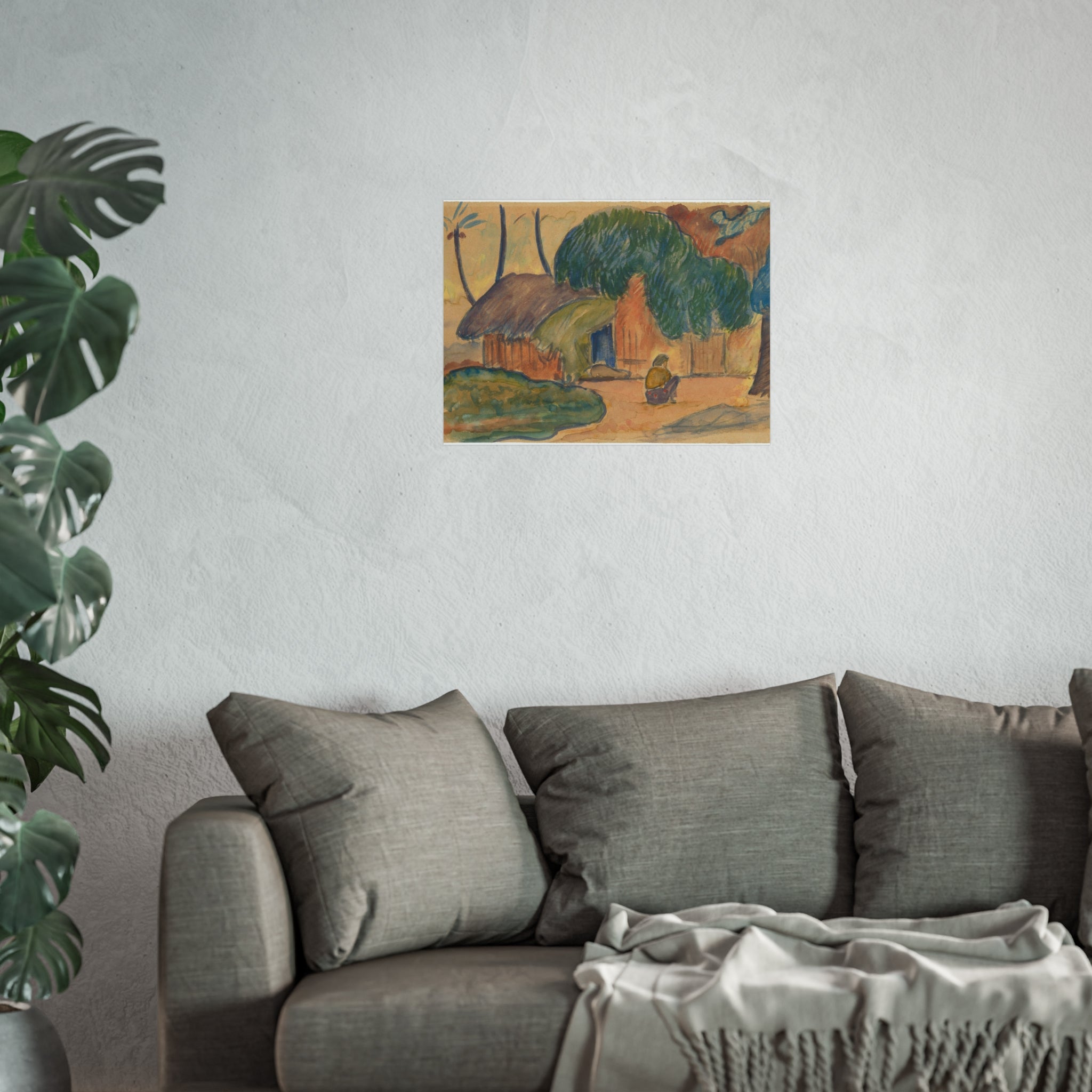 Paul Gauguin - Tahitian Hut | Fine Art Poster