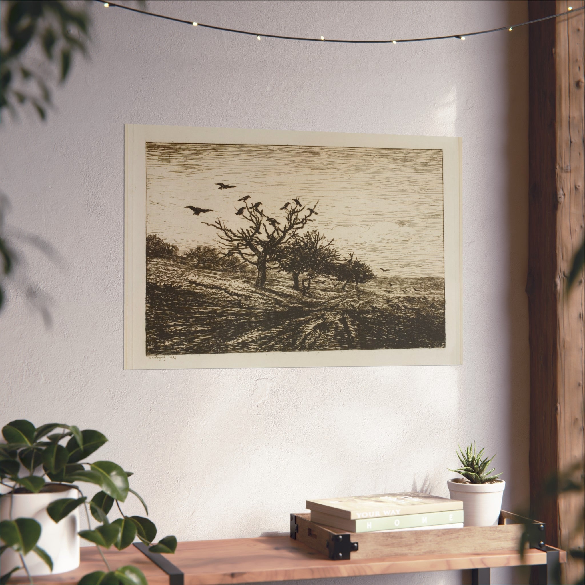 Charles François Daubigny - Crows in a Tree | Fine Art Poster