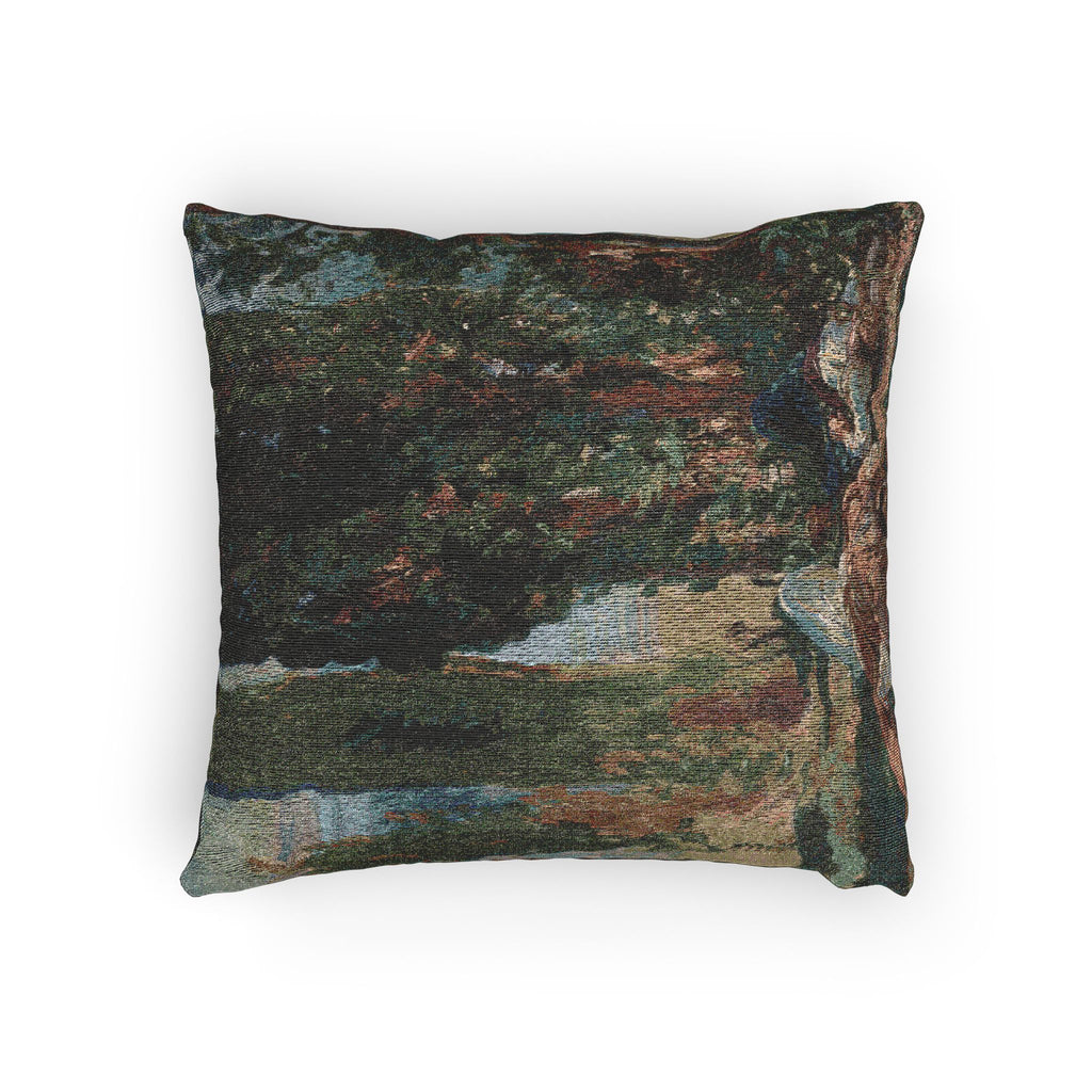 John Singer Sargent - Under the Cypress Trees at Corfu | Woven Pillow