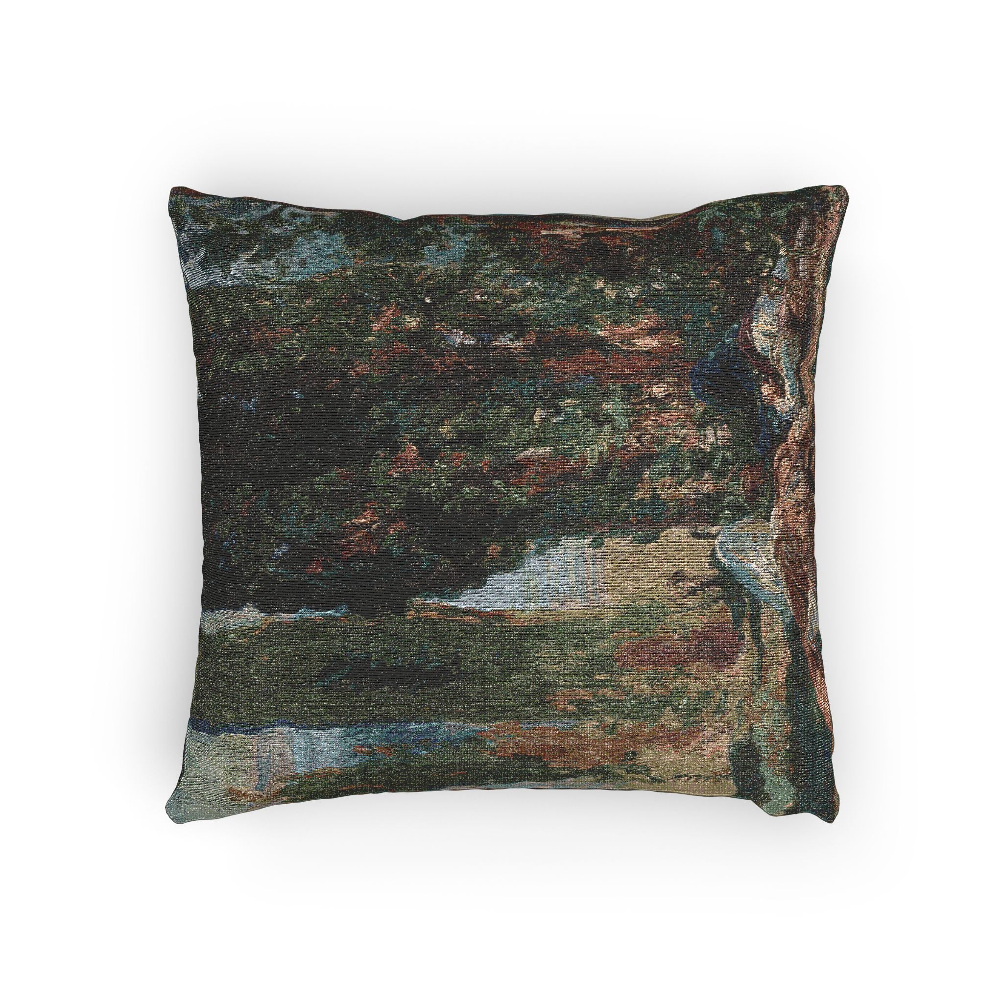 John Singer Sargent - Under the Cypress Trees at Corfu | Woven Pillow