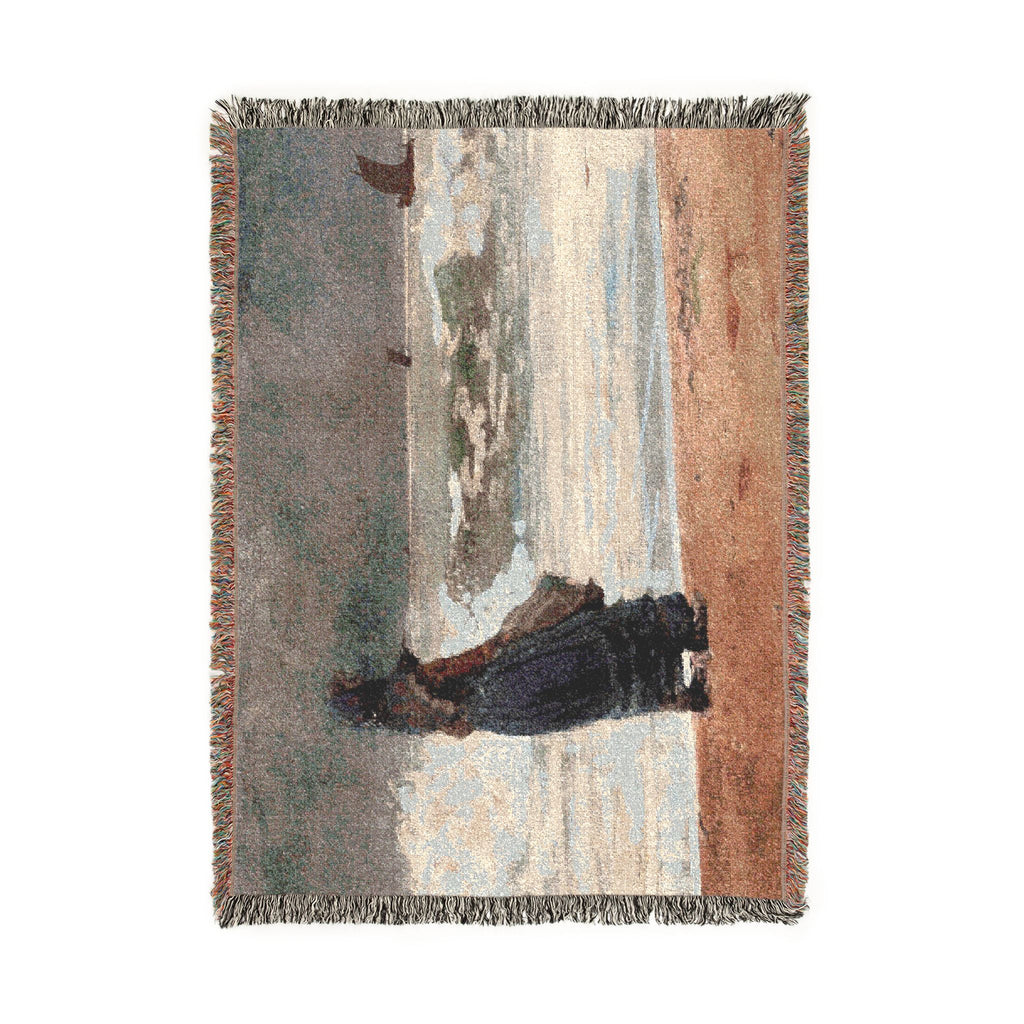 Winslow Homer - The Watcher, Tynemouth | Woven Tapestry Blanket