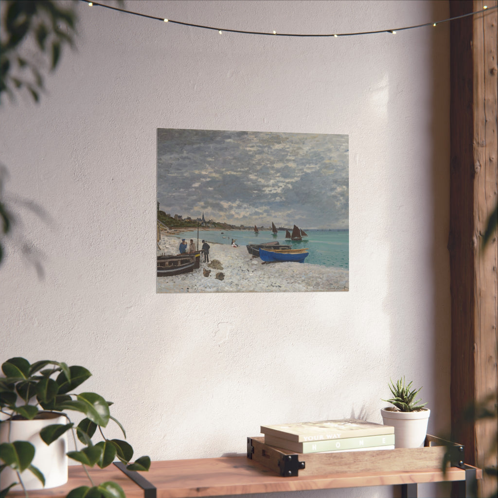 Claude Monet - The Beach at Sainte-Adresse | Fine Art Poster