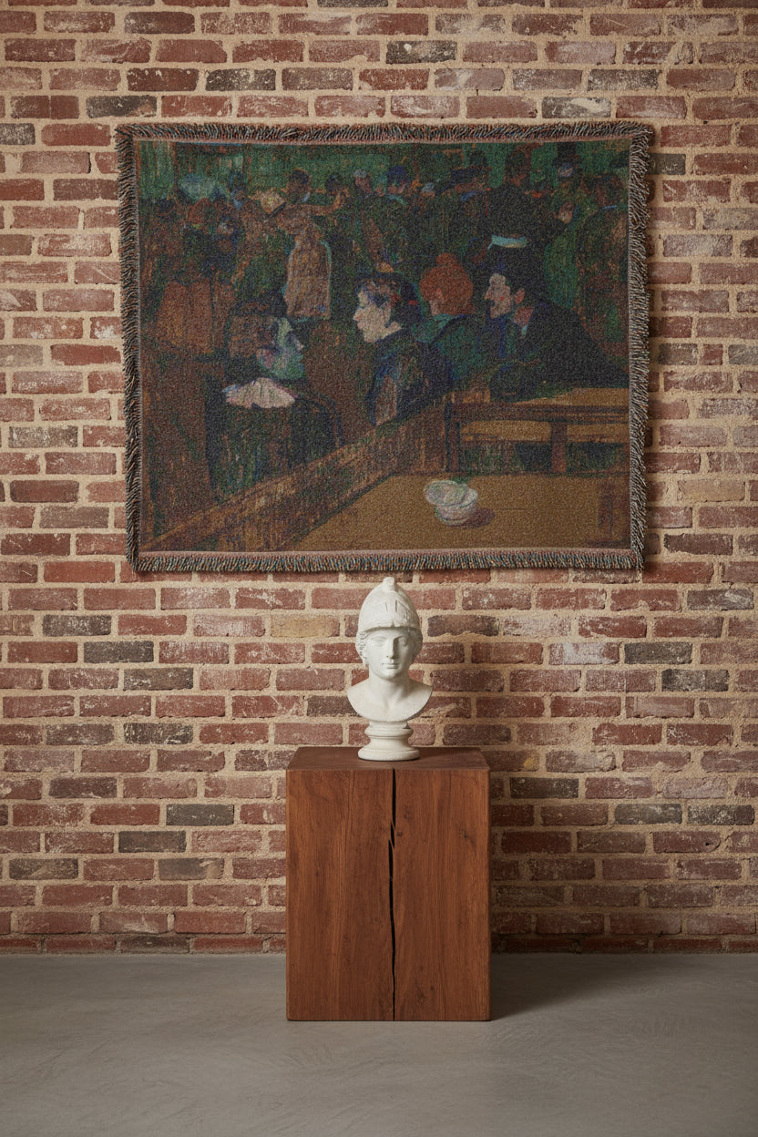 Moulin de la Galette Henri de Toulouse-Lautrec Tapestry Blanket
