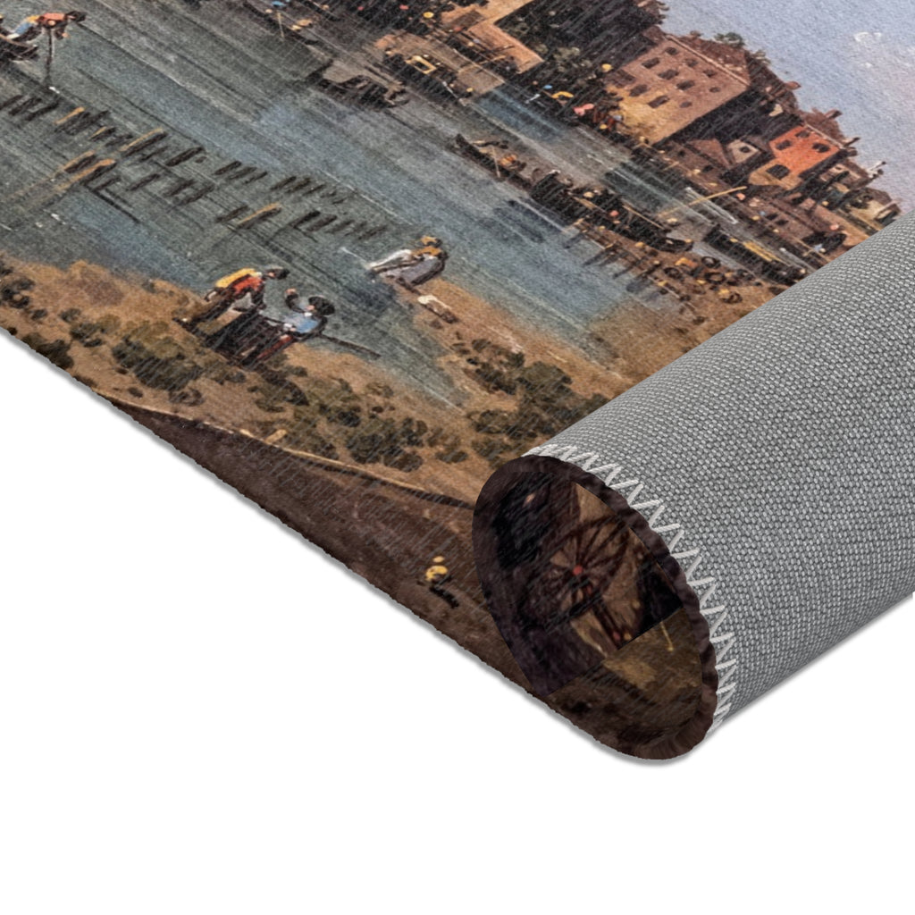 Bemberg Fondation Toulouse - Vue de Dolo - Canaletto ca 1740 - Inv 1011 | Area Rug