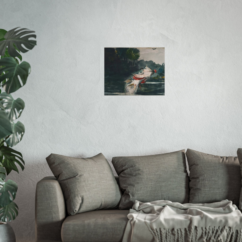 Winslow Homer - Life-Size Black Bass | Fine Art Poster