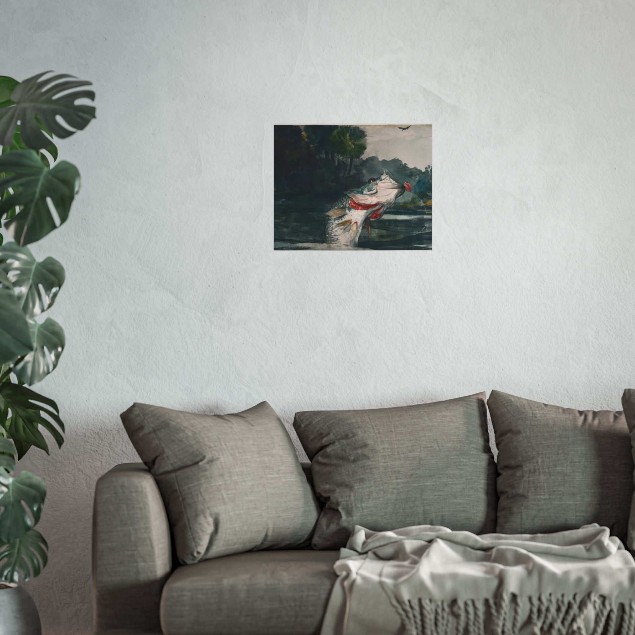 Winslow Homer - Life-Size Black Bass | Fine Art Poster